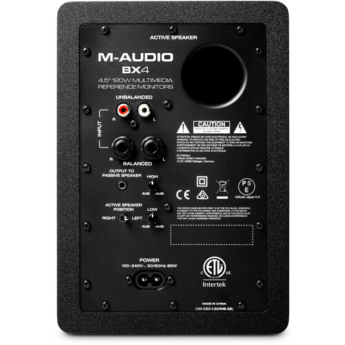 M-Audio BX4 4.5" 120W Studio Monitors (Pair) - Image 2
