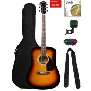 Fender FA-115 Dreadnought Acoustic Guitar Pack - Sunburst