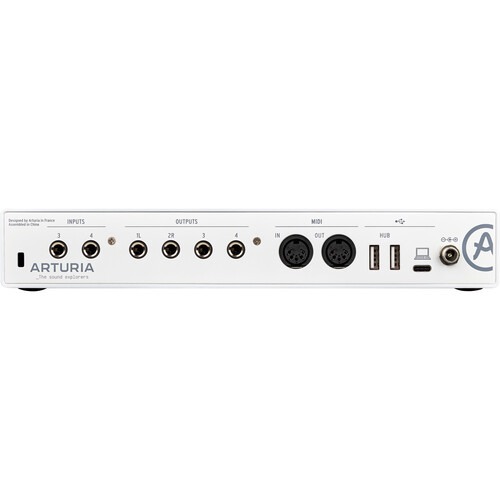 Arturia MiniFuse 4 Portable 4x4 USB Type-C Audio/MIDI Interface (White) - Image 2
