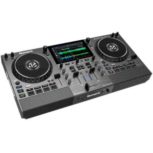 Numark Mixstream Pro Go Battery-Powered Standalone Streaming DJ Controller with Amazon Music