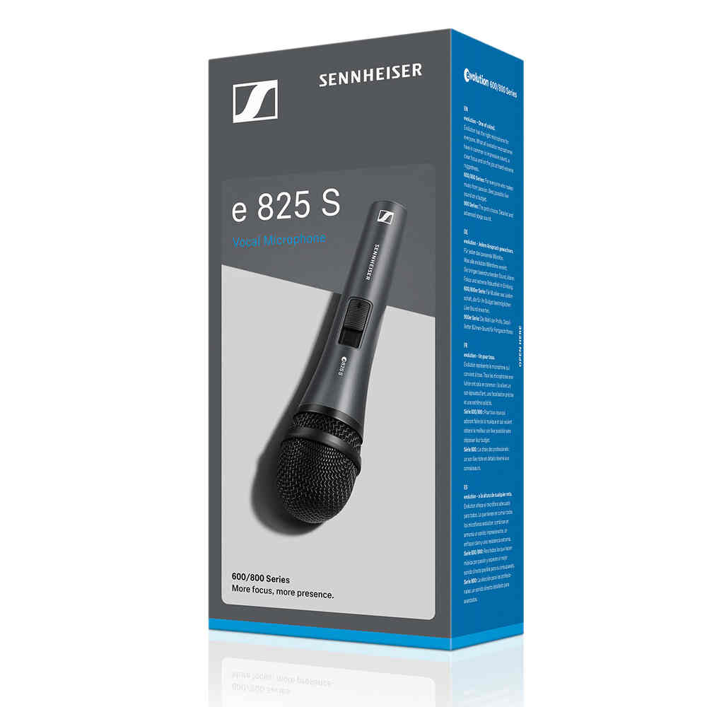 Sennheiser E 825-S Dynamic Cardioid Vocal Microphone with Switch - Image 2