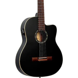 RCE125 Family Series Classic Guitar with Equalizer Gloss Black Finish Includes Gig Bag
