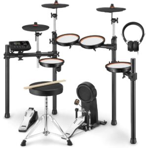 Donner-–-EC6221-–-DED-100-5-Drums-2-Cymbals-with-Headphone