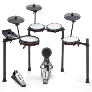 Alesis Nitro Max 8-Piece Electronic Drum Kit with Mesh Heads and Bluetooth