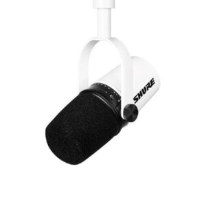 SHURE MV7-W XLR/USB SPEECH MICROPHONE, WHITE