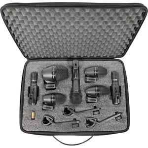 SHURE PGADRUMKIT7 7PC DRUM MIC KIT PGA52, 57, 56 (X3), 81 (X2)