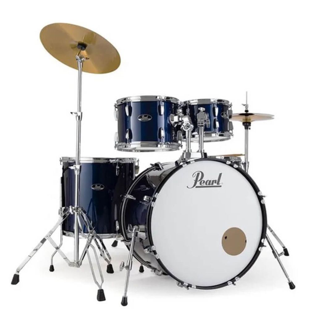 Pearl RS525SC/C#743 Road Show 5pc Drum Se With Cymbal & Hardware Royal Blue Metallic Finish