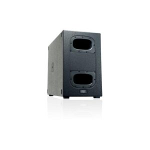 QSC KS212C 3600W active, cardioid subwoofer; dual 12-inch woofers