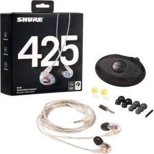 SHURE SE425-CL-EFS Clear SE425 Earphone (w/ clear standard 3.5mm Cable)
