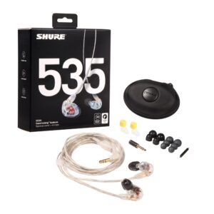Shure SE535-CL-EFS Clear SE535 Earphone (w/ clear standard 3.5mm Cable)