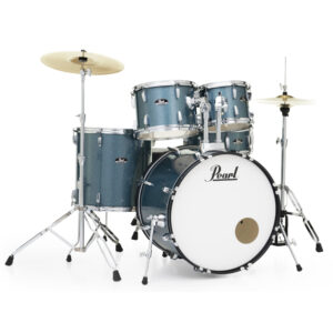 Pearl Rodeshow RS525SC/C#703 5 pcs Complete Drum Set with Cymbals – Aqua Blue Glitter