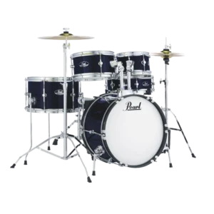 Pearl RSJ465C/C #31 Roadshow Junior 5-Pcs Drum Set with Hardware & Cymbals Jet Black Finsh
