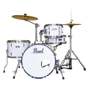 Pearl RS584C/C#33 Roadshow Drum Set 4-Piece with Cymbals and Stands – (Pure White)