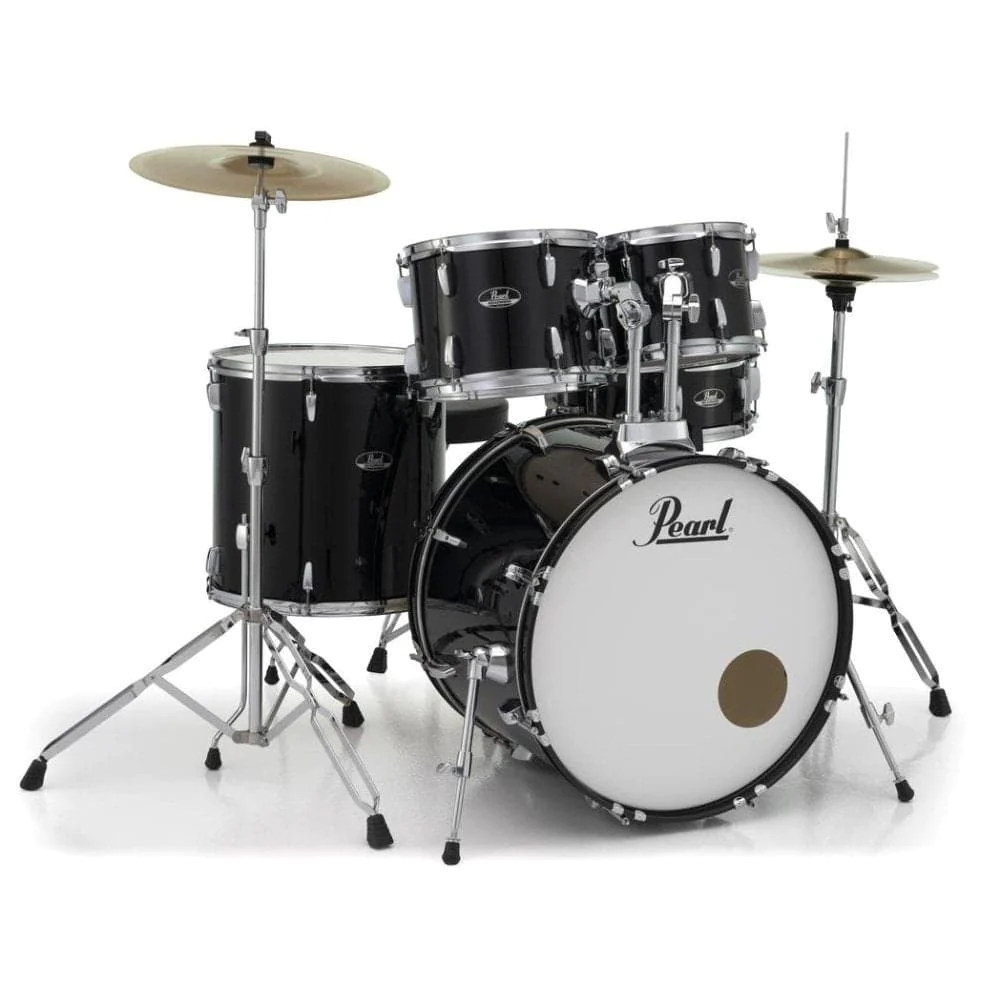 Pearl Rodeshow RS525SC/C#31 5 pcs Complete Drum Set with Cymbals – Jet Black - Image 2