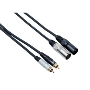 Bespeco EAY2X2R – 2RCA-M to 2XLR-M Cable