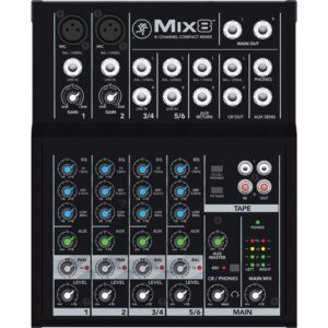 Mackie Mix8 Compact 8 Channel Compact Analog Mixer