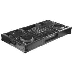 Odyssey Black Label DJ Coffin Flight Case with Wheels for DJM-A9 and CDJ-3000 or Similar Size Gear - FZDJMA9CDJWBL