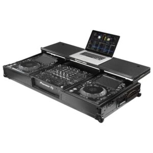 Odyssey Glide-Style DJ Coffin Flight Case with Wheels for DJM-A9 / CDJ-3000 or Similar Size Gear (Black Label) - FZGSDJMA9CDJWBL