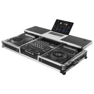Odyssey Glide Style DJ Coffin Flight Case with Wheels for Pioneer DJM-A9 & CDJ-3000 or Similar Size Gear - FZGSDJMA9CDJW