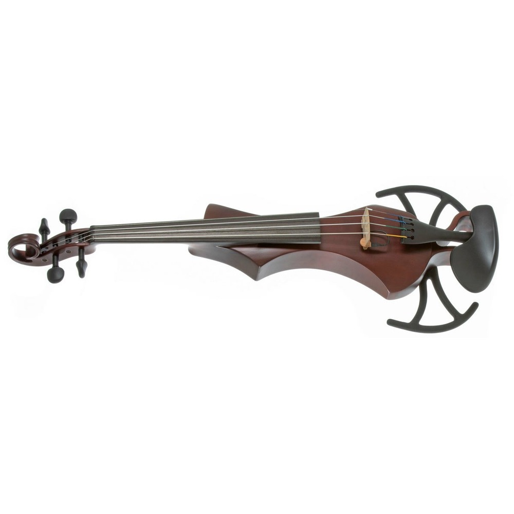 GEWA E-Violin Novita 3.0 with Wittner Shoulder Rest Red Brown Finish - Image 3