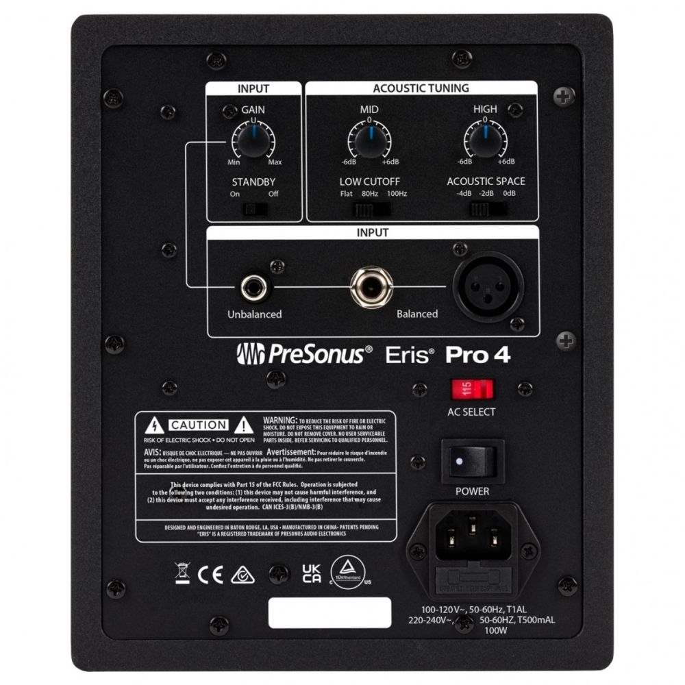 PreSonus Eris Pro 4 Powered 4.5″ 80W Studio Monitor (Single) - Image 2