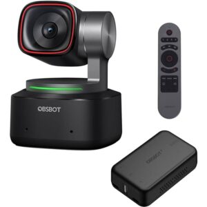 OBSBOT Tiny 2 AI-Powered PTZ 4K Webcam Bundle with UVC HDMI Adapter 2.0 & Smart Remote Control