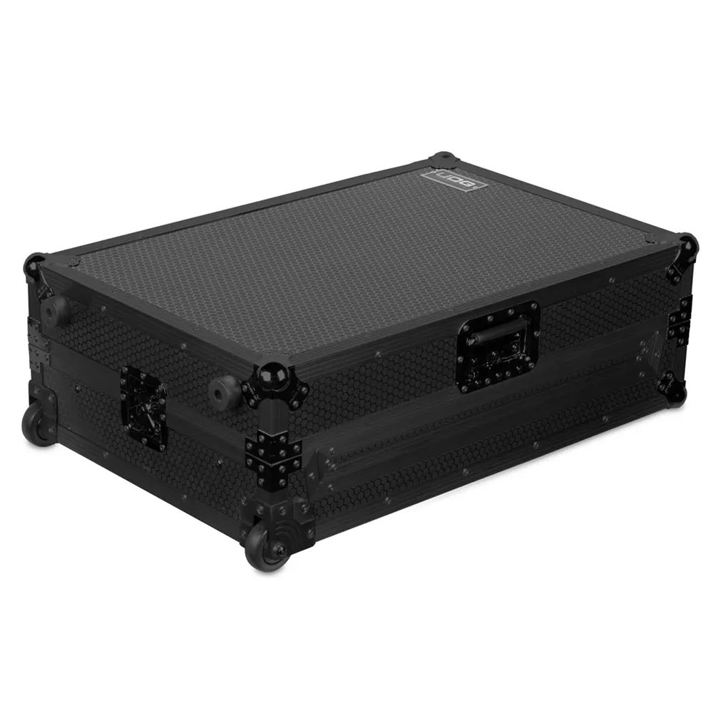 UDG Ultimate Flight Case Multi Format XXL Black Plus Laptop Shelf, Trolley & Wheels - U91054BL - Image 3