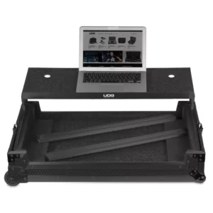 UDG Ultimate Flight Case Multi Format XXL Black Plus Laptop Shelf, Trolley & Wheels - U91054BL