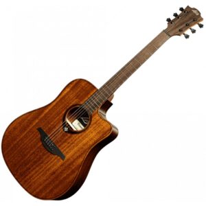 Lag Guitars T98DCE Tramontane Series Dreadnought Electro Cutaway Acoustic Guitar Natural Finish