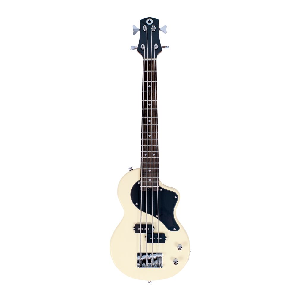 Carry-On ST Bass Travel Guitar, Vintage White