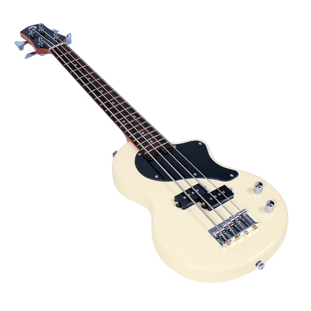 Carry-On ST Bass Travel Guitar, Vintage White - Image 2