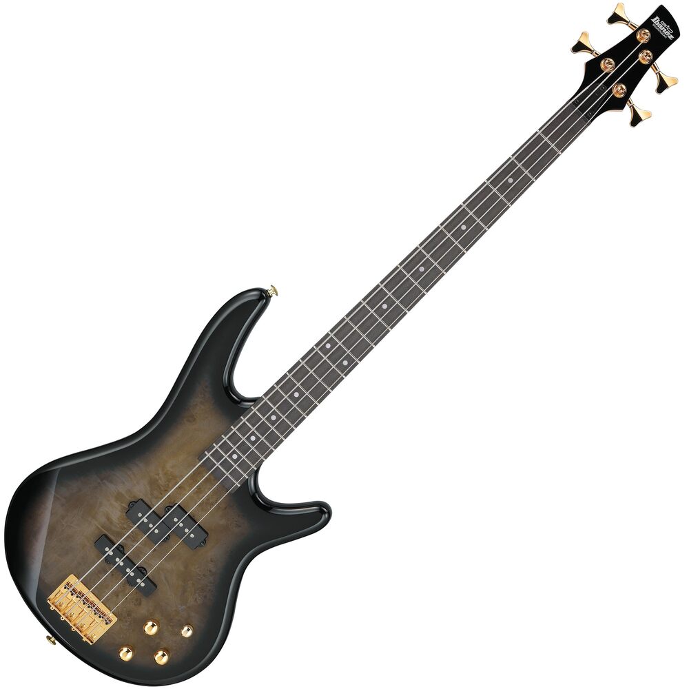 Ibanez GSR200PC-TBP Gio Series 4-String Electric Bass Guitar Canvas Art Grain Okoume Top In Transparent Pale Black Burst Finish