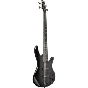 Ibanez GSR280QA-TKS Gio Series 4-String Electric Bass Guitar Quilted Maple Art Grain Top In Transparent Black Sunburst Finish