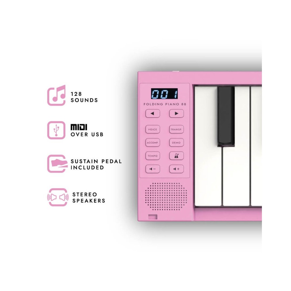 Carry-on 88 Key Folding Piano & Midi Controller - Image 2