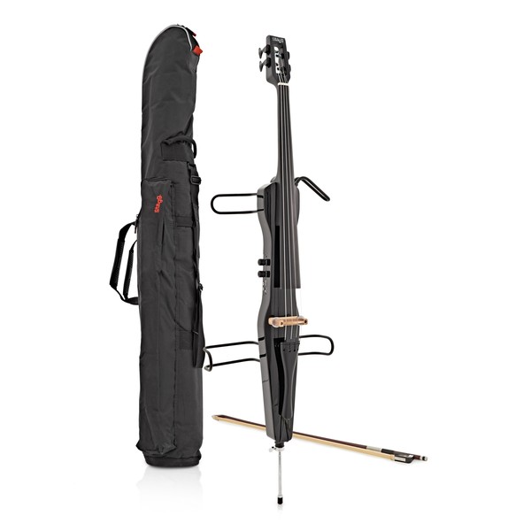 Stagg 4/4 Electric Cello with Gigbag & Bow, Black Finish