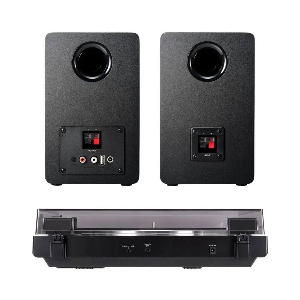 Audio-technica AT-LP60XBTBK Turntable + AT-SP3X Speakers - Image 2