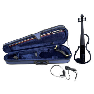Gewa Music GS401.647 E-Violin 4/4 Black Finish, Including (Case, Bow, Shoulder Rest, Rosin)