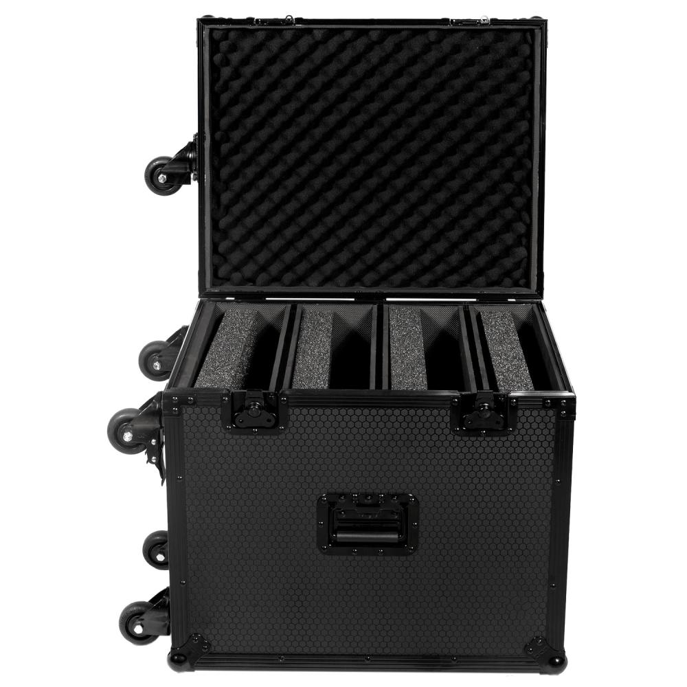 UDG Ultimate Flight Case 4 CDJ/Mixer Black Plus (Trolley & Spinner Wheels) – U91101BL - Image 3