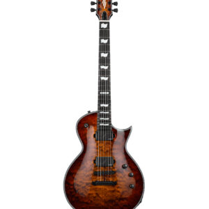 ESP EIIECQMTESB E-Ⅱ Eclipse Series Electric Guitar Quilted Maple Top Tiger Eye Sunburst Finish Includes ESP Hard Case
