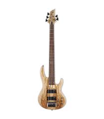 ESP LTD B-205SM Series 5-String Bass, Spalted Maple Natural Satin Finish