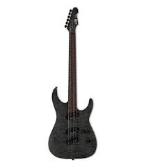 ESP LTD M1000 Series Multi-Scale Flamed Maple See-Thru Black Satin Finish