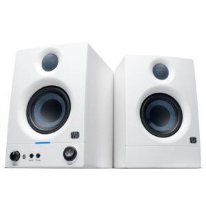 PreSonus Eris E3.5BT 3.5-inch Powered Bluetooth Studio Monitors – 2nd Generation (White)