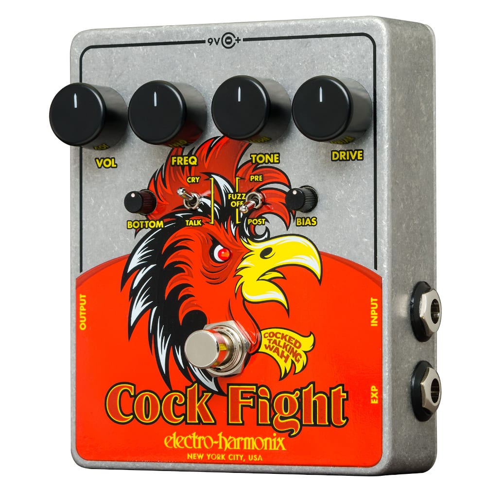 Electro Harmonix Cock Fight Cocked Talking Fuzz Wah Guitar Pedal