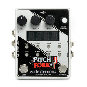 Electro Harmonix Pitch Fork Plus Polyphonic Pitch Shifter / Harmonizer Guitar Pedal, 9.6DC-200 PSU Included