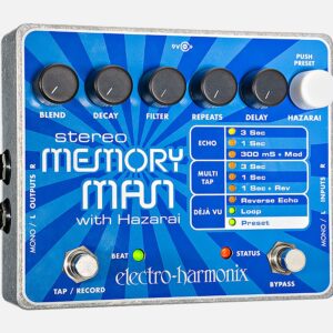 Electro Harmonix Stereo Memory Man with Hazarai Digital Delay/Looper Guitar Pedal
