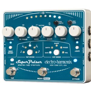 Electro Harmonix Super Pulsar with Stereo Tap Tremolo Guitar Pedal
