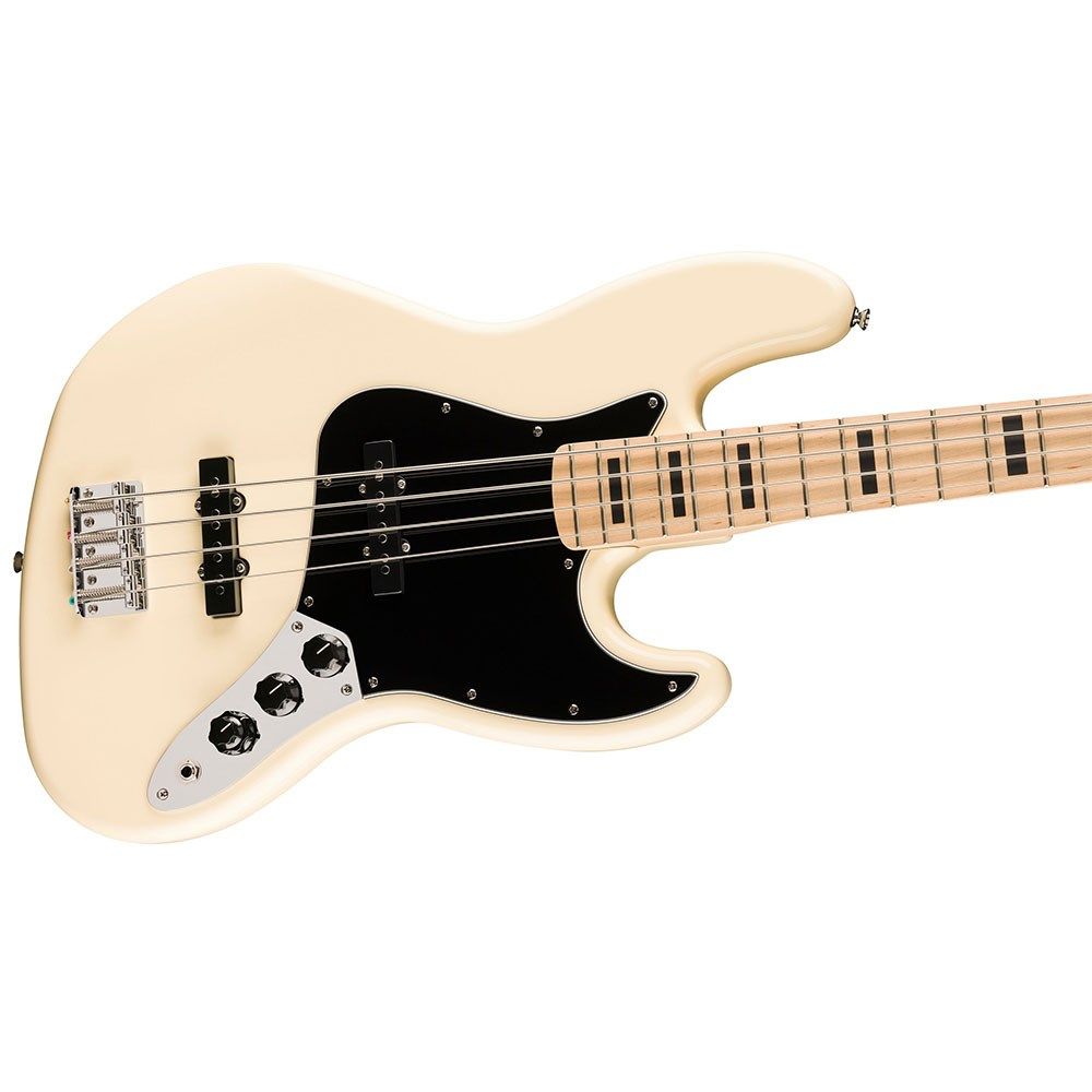 Fender 0378703505 Affinity Series Active Jazz Bass, Maple Fingerboard - Olympic White - Image 2