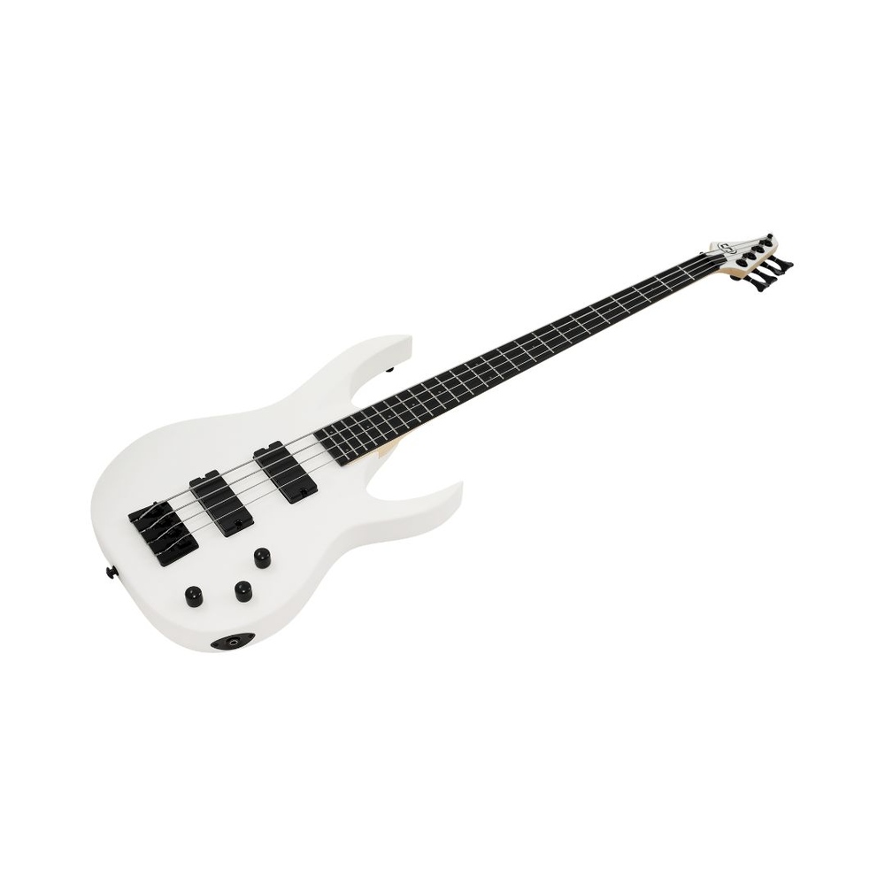 S by Solar AB4.4W Electric Bass Guitar – White - Image 2