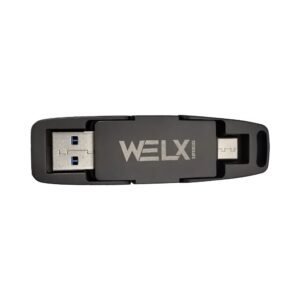 Welx Ultra Fast USB 3.2 Dual C & A Type for DJ’s Black - 256GB