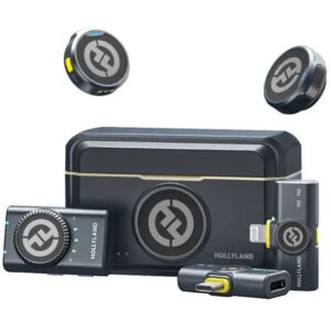 Hollyland Lark M2 Duo Combo Wireless Microphone System – Black